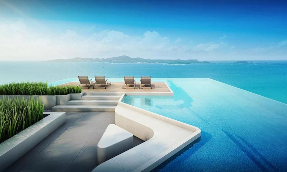 Andromeda Seaview Condo Near Beach Pattaya Esterno foto